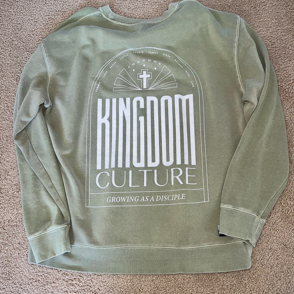 Kingdom Culture Olive Green T-Shirt - Picture 4 of 9